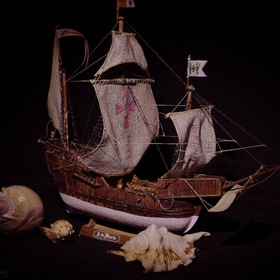 Модель Санта-Мария - флагман флотилии Колумба.